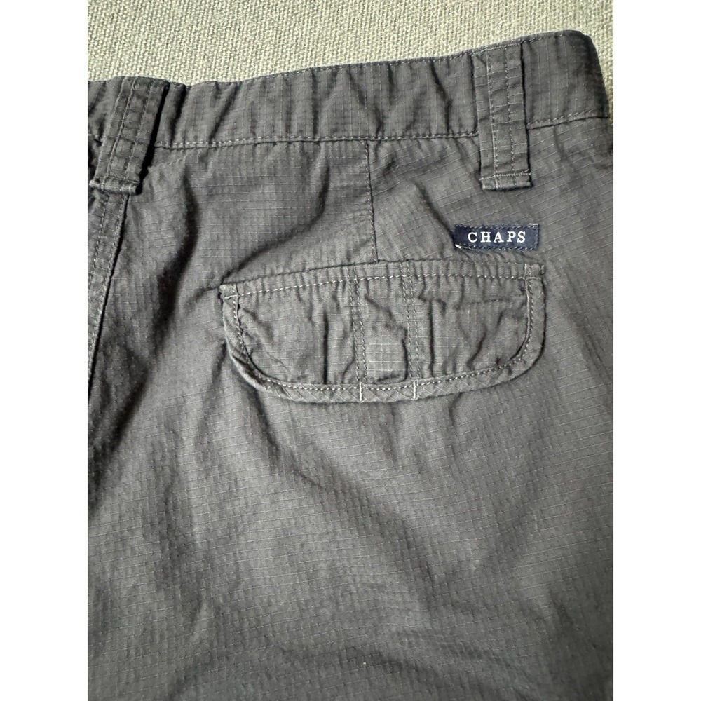 Chap's Men's Classic Gray Cargo Shorts Size 30 100% Cotton ,Outdoors, Hiking,USA - Picture 9 of 10
